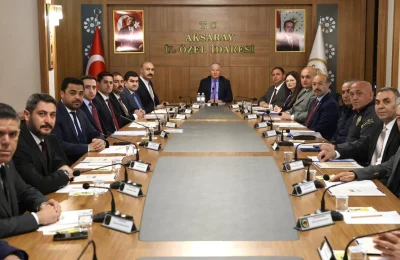 Aksaray’da kritik toplantı: Kamu düzeni ve afet tedbirleri masaya yatırıldı