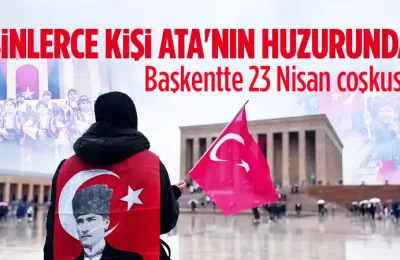 Binlerce kişi Anıtkabirde