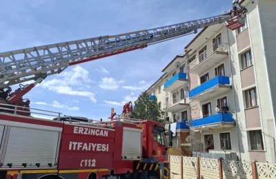Çaresiz kuşun imdadına itfaiye yetişti