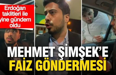 Erdoğan taklidiyle yine gündem oldu: Mehmet Şimşek’e faiz göndermesi